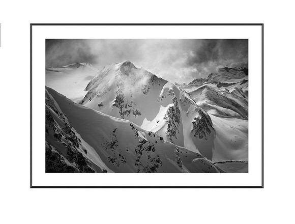 Black and White Fissile Framed