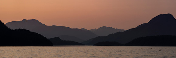 Kayaking Alpenglow Panorama
