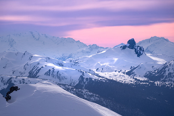 Photographer - Michael Fox; Subject - Alpenglow Over Black Tusk; Date - February 2022