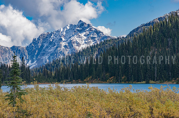 Sun God Mountain in background, Tenquille Lake in Foreground, September 2015