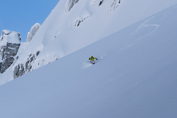 Photographer - Michael Fox; Athlete - Michael Gill; Location - Spearhead Glacier; Date - January 2022