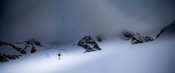 Athlete - Michael Kubik; Location - Wedgemount Glacier; Date - March 2019